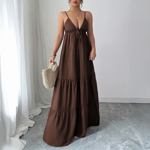 Diyun European And American Elegant Style Strapless Long Dress Women's Clothing 2025 Autumn/Winter Independent_ecoleips.com