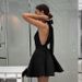 French-style Sexy Black High-waisted Sleeveless Halter Neck 2026 European And American New Spring Fashion Wholesale_ecoleips.com