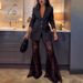 Women's Clothing Spring And Autumn New Fashion Long Sleeve Suit Suit Ins Casual Loose Lace Two-Piece Set For Women_ecoleips.com