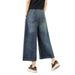 Retro Artistic Style Simple Loose Solid Color Denim Wide-Leg For Women 2025 Autumn Casual Pants Wholesale_ecoleips.com