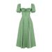 Women's Clothing New Printed French Floral Backless Slim Fit Sling Slit Dress For Women_ecoleips.com