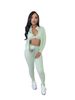 Women's Clothing Three Piece Set Tight Fit Casual Sports Clothing For Autumn Winter_ecoleips.com