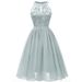 Elegant Chiffon & Lace Cocktail Dress – Flowy A-Line Midi Dress For Women (S-XXL, Plus Size Friendly)_ecoleips.com
