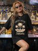 Women's Casual Round Neck Short Sleeve T-Shirt Multi-Color Style Simple Fashionable Sports Top Solid Printed Loose Fit_ecoleips.com