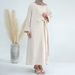 Voya Women's Solid Color Two-piece Set Includes A Belt But Not A Headscarf. Available In Two Colors_ecoleips.com
