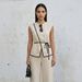 Fashionable Casual Two Piece Set Solid Color Loose Fitting Top And Pants European American Style French Style Suit for Women_ecoleips.com