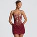 European And American Style Cross-border Women's Clothing 2026 Spring-summer New Elegant Square-neck Lace Printed_ecoleips.com