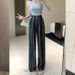 Summer American Style Straight Leg Pants Digital Print Slimming Casual Sports Trousers Fashionable Sportswear for Women_ecoleips.com