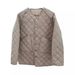 girl Celebrity Style Multi-Color Diamond Check Thickened Warm Loose Cotton Jacket_ecoleips.com