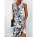 Women's Clothing Women's Slim Long Skirt Vest Dress Fashion Printed_ecoleips.com