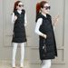 K Women's Cotton Vest; Medium-long Length; New Style; Fashion Hooded; Slim-fit; Plus Size. No Glasses Or Other Accessories_ecoleips.com