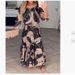 2025 Summer New Elegant Print Dress For Women Fashion O Neck Casual Loose Holiday Party Dresses For Women Robe Femme_ecoleips.com