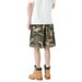 Women's American Retro Camouflage Cargo Shorts Heavyweight Embroidered Five Point Sports Basketball Pants Trendy Summer_ecoleips.com