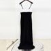 Women's Clothing Celebrity Fashion Black And White Color Matching Sling Slit Long Dress Floor Length Dress_ecoleips.com