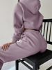 European American Cross-border Women's Clothing New Spring And Autumn Hooded Sweatshirt Solid Color Set_ecoleips.com
