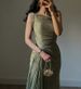 Women's Clothing Autumn And Winterwomen's Wear Pleated Ribbon Sparkling Evening Dress_ecoleips.com