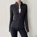 Lulu Fleece-Lined Yoga Jacket Women, High Elasticity, Slim Fit, Stand Collar, Sports Top For Spring Autumn, Running And_ecoleips.com