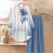 Women's Casual 2-Piece Lounge Set, Soft 3d Print T-Shirt & Wide Leg Pants, Loose Fit Comfort Outfit For Home Travel_ecoleips.com