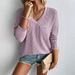 Autumn/Winter Tops & Women's Wear: Loose-Fitting Casual V-Neck Long-Sleeve Knit Sweater_ecoleips.com