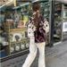 Aria Basics Aria Basics Cross-Border European And American Women's Fashion Hot-Selling Turn-Down Collar Printed Shirt Jacket Coat_ecoleips.com