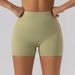 Women's Clothing New Style Hip Lifting High Waist Yoga Shorts Women's Running Tight Sports Shorts Nude Wear Training Abdomen Fitness Pants_ecoleips.com