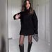 Women's Preppy Knit Sweater & Skirt Set – Solid Color Long Sleeve Pullover With A-Line Mini Skirt (Polyester, XS-XXXL)_ecoleips.com