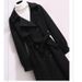 Women's Long Wool Blend Coat With Belt - Thickened Winter Trench Coat For Office & Casual Wear_ecoleips.com