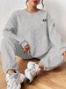 Women's Clothing Pear Shaped Figure Casual Style Sweatshirt And Sweatpants Set Relaxed High End Autumn Clothing_ecoleips.com