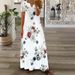 Spring/Summer Women's Fashion Short-Sleeved Print Lace Dress_ecoleips.com