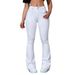 2026 New Jeans Women's Elastic Slim-fit Flared Pants Hip-lifting High-waist Micro-pull Pants_ecoleips.com