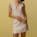 European And American Style Sexy V-neck Cotton-linen Sleeveless For Women, Summer Cross-border Straight Dress, Slim-fit_ecoleips.com