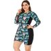 Aria Basics Cross-border European And American One-piece Swimsuit For Women, Conservative Ladies' Diving Suit, Printed Plus-size_ecoleips.com