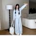 2026 New Stylish And Elegant Outfit Women, Two-piece Blue Casual Sports Sweatshirt Set For Early Spring That Gives A_ecoleips.com