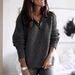Women's Long-Sleeved Knitted Sweater With Zipper And Hood, Suitable For Autumn And Winter_ecoleips.com