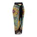 Women's Quick Drying Breathable Beach Dress Floral Print Sun Protection Cover up Skirt Cross Border Swimsuit European American Style_ecoleips.com