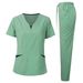 Women’s Clothing Washing Clothes Short Sleeved Trousers For Pet Oral Brushing Clothes Washing Clothes Suit Breathable Thin Doctor Work Clothes_ecoleips.com