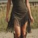 Cross-Border Tassel Suede Dress Hot Girl Western Style Fashion Party Nightclub Outdoor Music Festival Trendy Event_ecoleips.com
