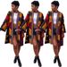 Women's Clothing Totem Print Long Sleeve Trench Coat Casual Style Sexy Fashion Outerwear For Ladies Spring Autumn_ecoleips.com