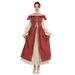 Period Women's Medieval Renaissance Fairy Dress Long Sleeve Ireland_ecoleips.com