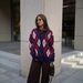 Plaid Long-Sleeve Knit Cardigan – Women’s Oversized V-Neck Sweater Coat, Thickened Winter Warm Layering, Cozy Fall & Winter Casual Wrap_ecoleips.com