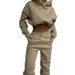 Women's Hooded Sweater Set Two-piece Set_ecoleips.com