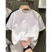 Women's Clothing Spring And Summer Starry Sky Heavy Industry Trendy Short Sleeved Loose Tops Casual Half Sleeved Round Neck T Shirt_ecoleips.com