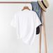 Women's Casual Round Neck Short Sleeve T-Shirt Multi-Color American Style Simple Fashionable Sports Top Solid Printed Loose Fit_ecoleips.com