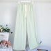 Fashion Striped Pajama Pants For Women Sweet Belt Spring Summer Sleepwear Pyjamas Pant Home Wear Sleep Wide Leg Trousers_ecoleips.com