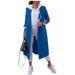Women's Clothing Long Coat Cardigan With Double Breasted Buttons - Elegant Tweed Blazer For Office & Casual Wear (Green, Blue, Yellow, Pink, S-XXL)_ecoleips.com