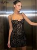 Hugcitar Black Sleeveless Slip Floral Print Sexy Bodycon Slim Mini Prom Dress Summer Women Fashion Y2K Clothes Party Nightclub_ecoleips.com