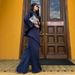 Women’s High-Neck Asymmetrical Top & Wide-Leg Pants Set – Minimalist Casual Outfit For Effortless Chic_ecoleips.com