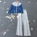 Women's Clothing Letter Hooded Jacket Wide Leg Pants Two Piece Fashion Set_ecoleips.com