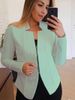2025s S-5XL New Women's Fashion Solid Color Top Zipper Coat Small Suit_ecoleips.com