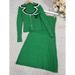 Women's Clothing Lapel Knitted Suit Skirt Women's New Slim Fit Suit Hot Selling Knitted Long Sleeved Two Piece Suit_ecoleips.com